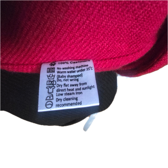 100% Pure Cashmere Red Robe Coat Quiet Luxury Old Money S/M - Picture 9 of 11